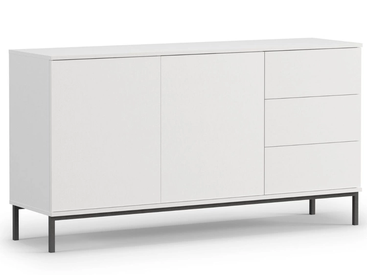 Komoda z drzwiami i szufladami Soroko Biała