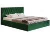 Łóżko tapicerowane z pojemnikiem i stelażem 120x200 Andri zielony