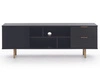 Szafka pod telewizor z szufladami i drzwiczkami Ankara Czarna