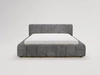 Łóżko tapicerowane z pojemnikiem na pościel 140x200 Ibiza Grafitowe