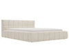 Łóżko tapicerowane z pojemnikiem i stelażem 120x200 Alicante Beżowy