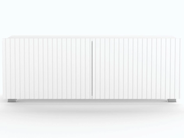 Zestaw szafek pod telewizor z drzwiczkami 200 cm Kioto Biały