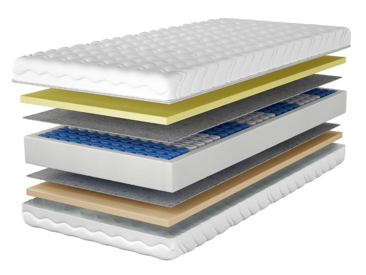 Materac kieszeniowy pocket z pianką termoelastyczną Mira 100x200