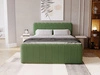 Łóżko kontynentalne z pojemnikiem na pościel 120x200 Osteno Zielone