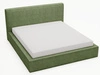 Łóżko tapicerowane z pojemnikiem i stelażem 200x200 Monaco Zielone