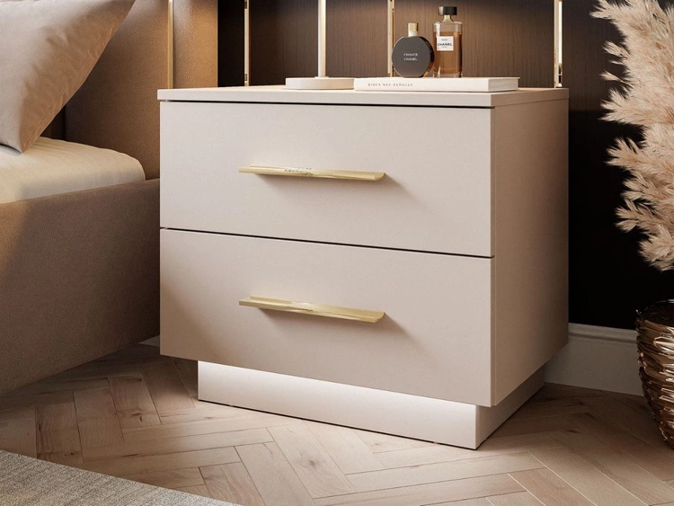 Stolik nocny z dwoma szufladami Nuveo Kaszmir