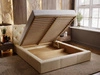 Łóżko tapicerowane z pojemnikiem na pościel 180x200 Milano Beżowe