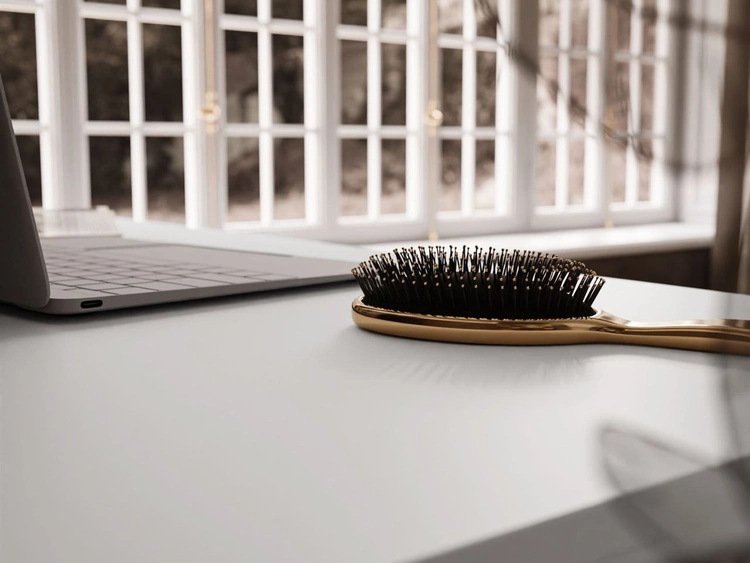 Biurko z pięcioma szufladami Melo biały mat