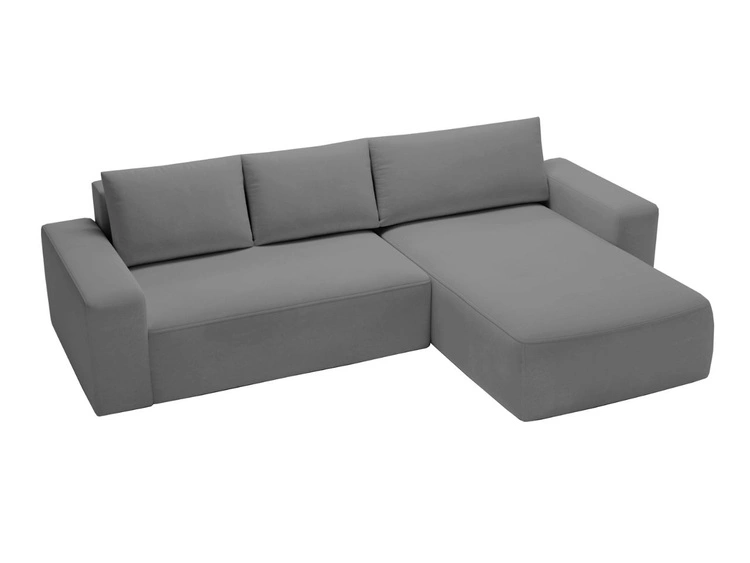 Narożnik L Prawy z funkcją spania i pojemnikiem Tazones Ciemnoszary