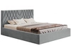 Łóżko tapicerowane z pojemnikiem i stelażem 160x200 Andri szary