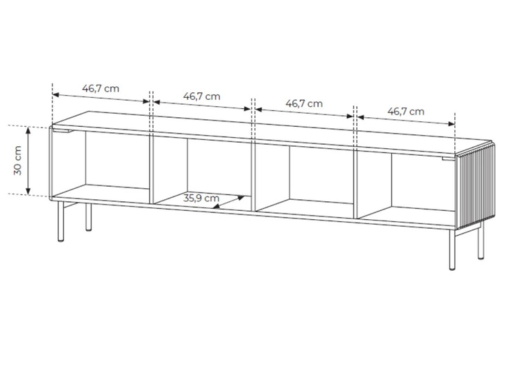 Zestaw mebli do pokoju dziennego Qualita Czarny