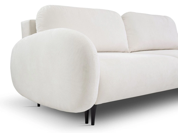 Kanapa z funkcją spania i pojemnikiem na pościel Alta Jasnobeżowa