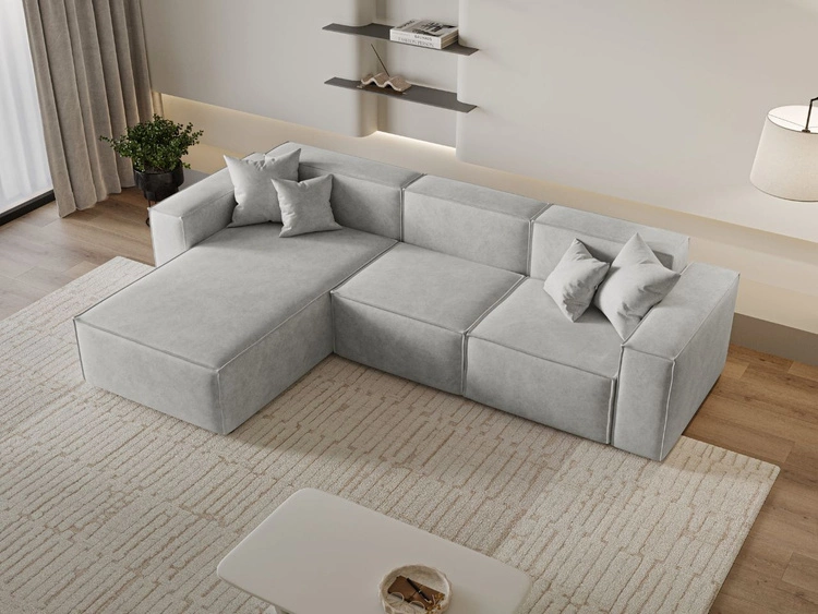 Narożnik L Lewy Arizona Jasnoszary