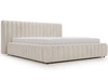 Łóżko tapicerowane z pojemnikiem i stelażem 200x200 Bliss Beżowe