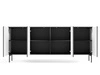 Komoda czterodrzwiowa Qualita Czarna