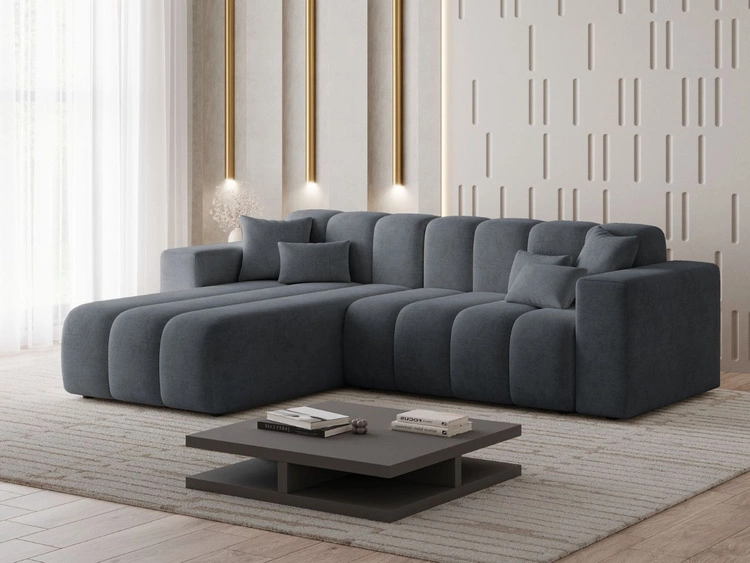 Narożnik L Lewy Nork Ciemnoszary