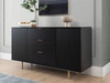 Komoda z drzwiami i szufladami Ankara Czarna