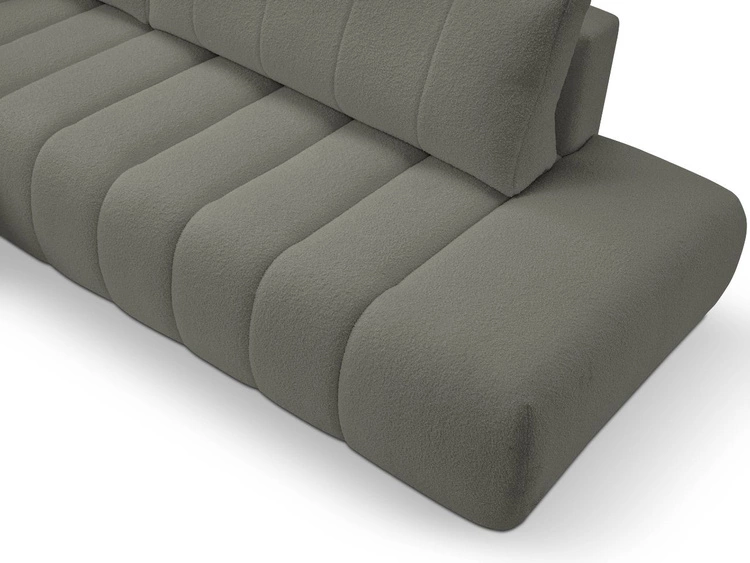 Narożnik z pojemnikiem i funkcją spania Prawy Adoro Szary