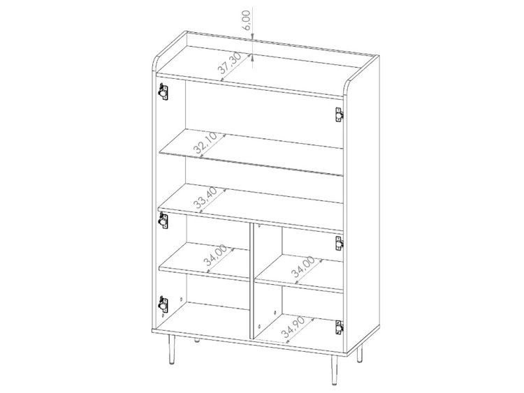 Zestaw mebli do salonu Vasa Brązowy