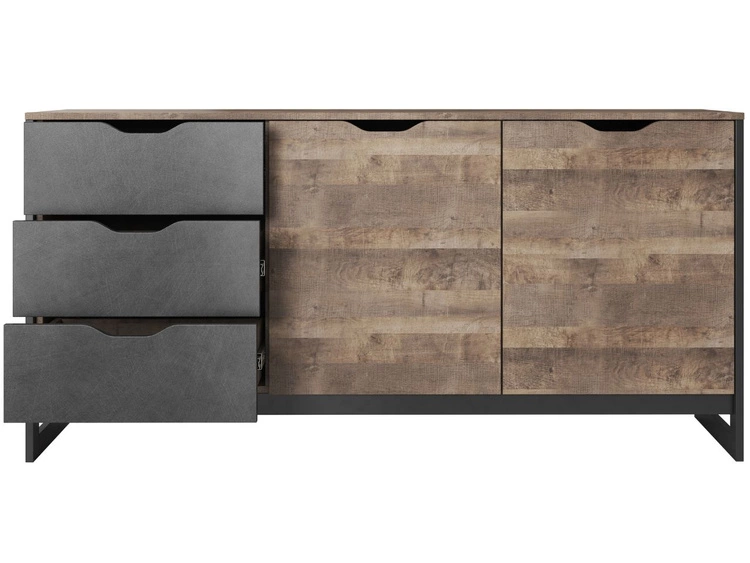 Komoda z drzwiami i szufladami 160 cm Denis Dąb Sand Grande, Matera