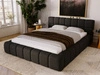 Łóżko tapicerowane z pojemnikiem i stelażem 180x200 Alicante Czarne