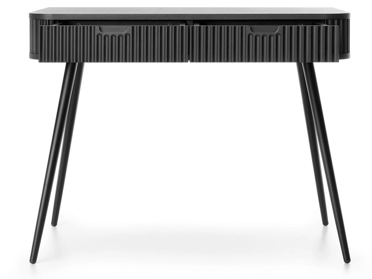 Toaletka z czarnymi metalowymi nogami Viva Czarna