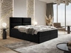 Łóżko kontynentalne z pojemnikiem na pościel 180x200 Hera Czarne