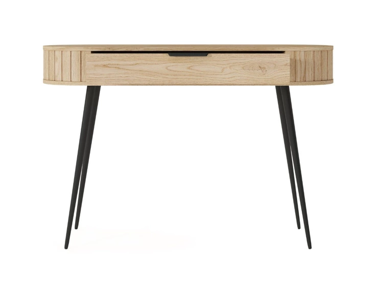 Toaletka z czarnymi metalowymi nogami Passione Dąb Cremona