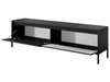Szafka pod telewizor z drzwiczkami 187 cm Sorano Czarna