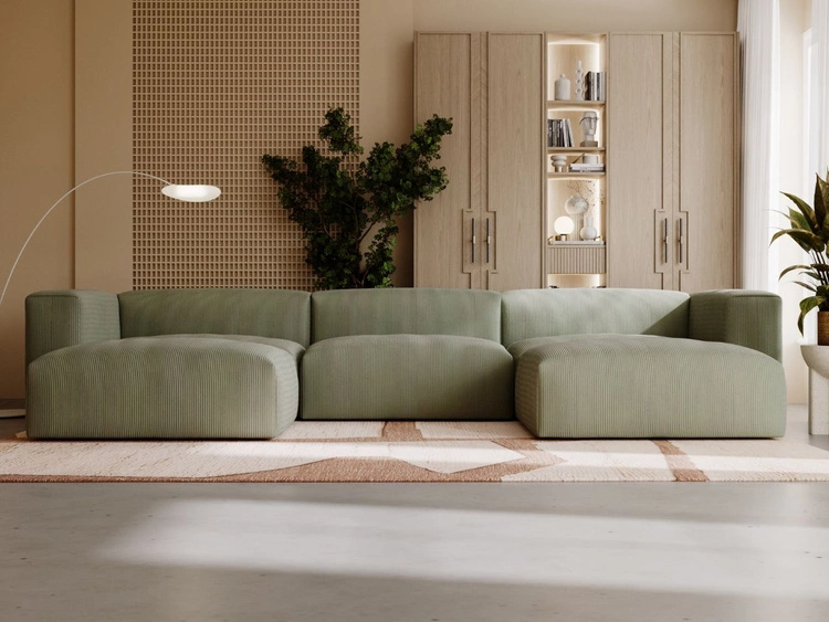 Narożnik wypoczynkowy U Landi Zielony