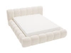 Łóżko tapicerowane z pojemnikiem na pościel 120x200 Doria Kremowe
