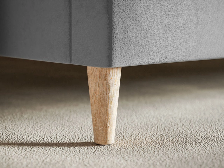 Łóżko tapicerowane ze stelażem 180x200 Trio Szary