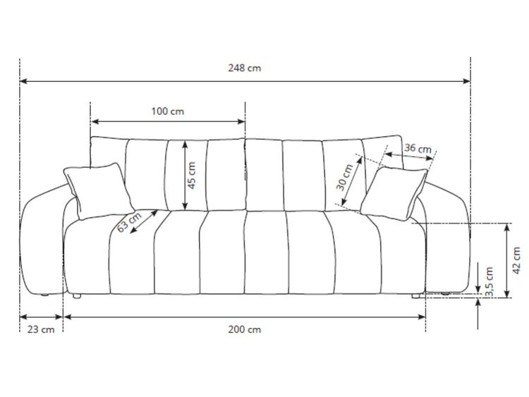 Kanapa z funkcją spania i pojemnikiem na pościel Adoro Jasnobeżowa