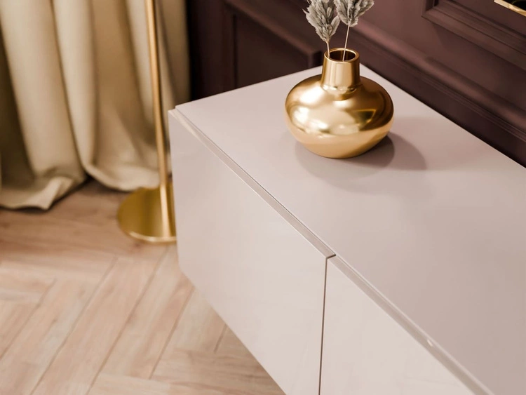 Wisząca szafka RTV pod telewizor z drzwiczkami 200 cm Nodoo Kaszmir