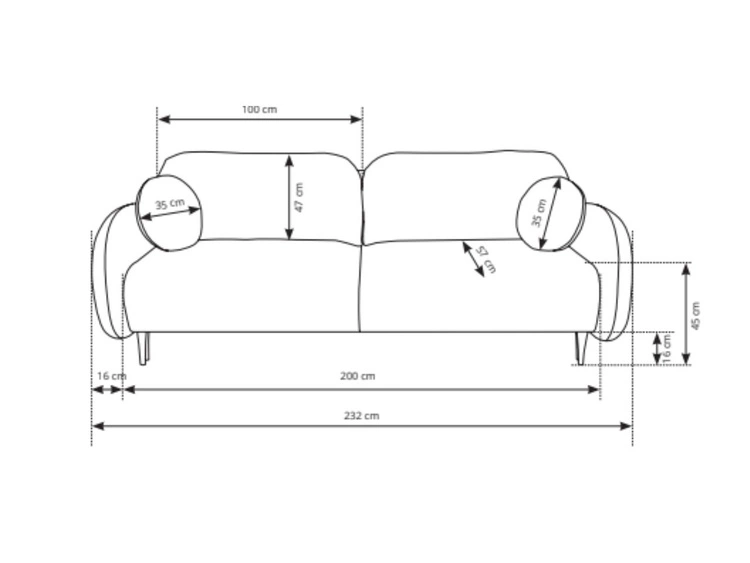 Kanapa z funkcją spania i pojemnikiem na pościel Alta Jasnobeżowa
