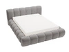 Łóżko tapicerowane z pojemnikiem na pościel 180x200 Doria Szare