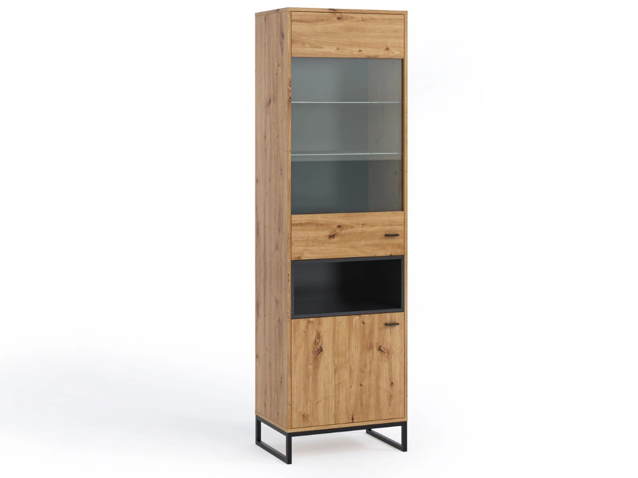 Witryna stojąca do salonu Geneva Dąb Artisan