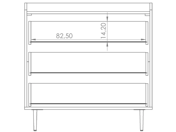 Zestaw mebli do salonu Vasa Brązowy