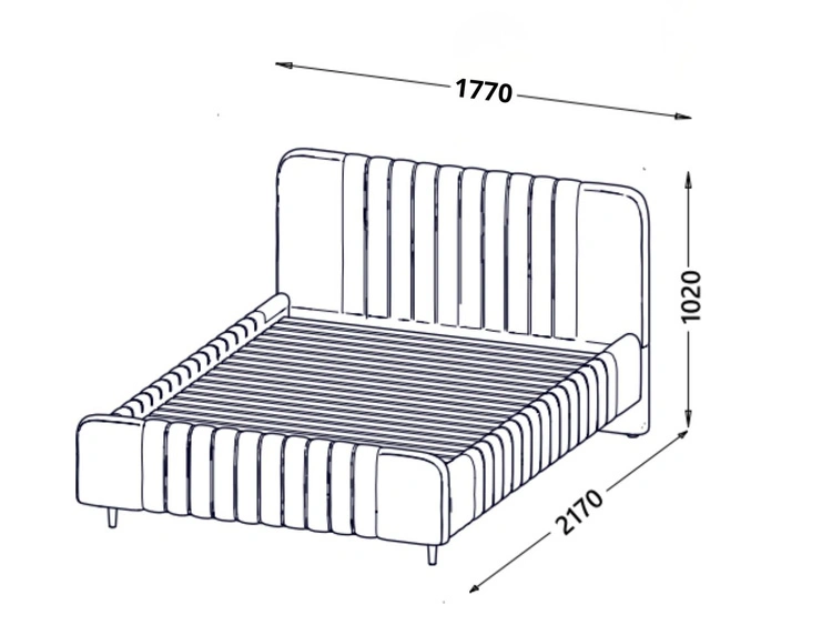 Zestaw mebli do sypialni Arelis Kaszmir, Orzech Royal