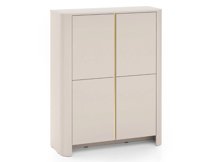 Zestaw mebli do salonu ze złotą listwą dekoracyjną Brillo Kaszmir