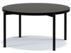 Okrągły Stolik kawowy Sevilla 84 cm Czarny połysk