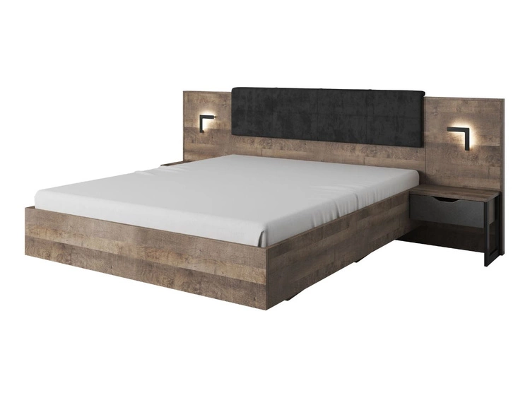 Łóżko drewniane 160x200 Denis Dąb Sand Grande, Matera