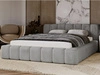 Łóżko tapicerowane z pojemnikiem na pościel 180x200 Ibiza Szare