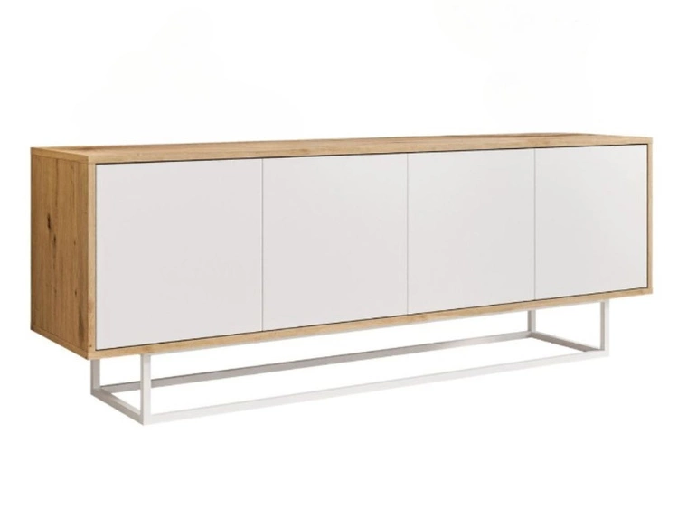 Biały || Dąb Artisan \ Biały