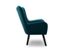 Fotel na nóżkach Ceres Turkusowy