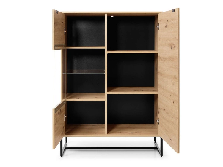 Witryna stojąca do salonu Anime Dąb Artisan