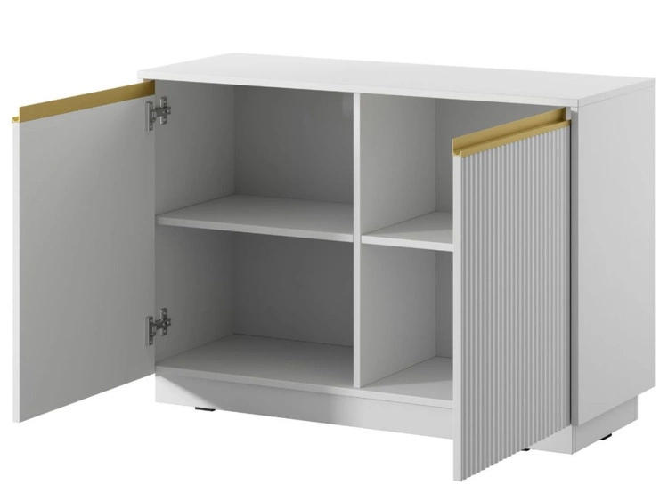 Komoda z drzwiami 104 cm Roland Biały