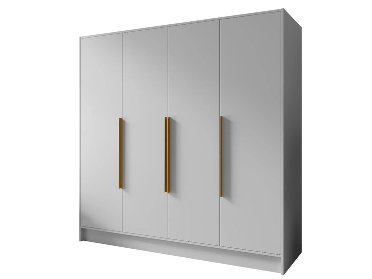 200 cm \ Biały \ Złoty