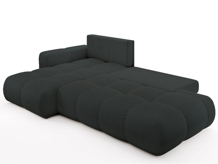 Narożnik L Lewy z funkcją spania i pojemnikiem Sile L Grafitowy