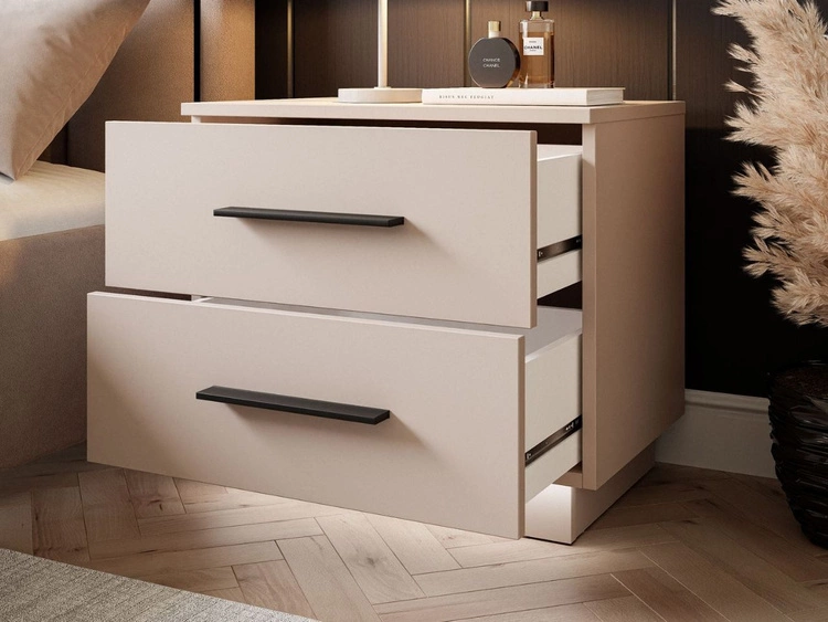 Stolik nocny z dwoma szufladami Nuveo Kaszmir